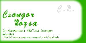 csongor mozsa business card